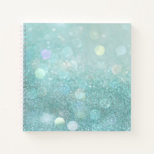 Bokeh and Glitter Sketchbook  Notebook