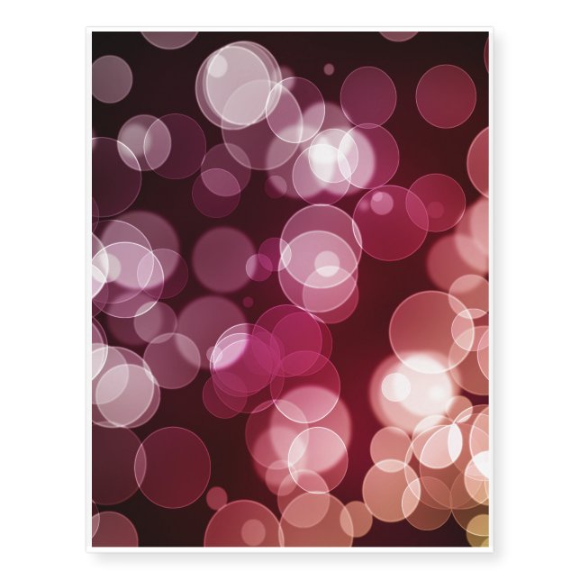 Bokeh Background Temporary Tattoos (Front)