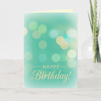 Bokeh Birthday Card