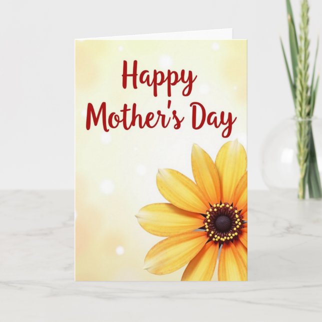Bokeh Bloom Mothers Day Card (Front)