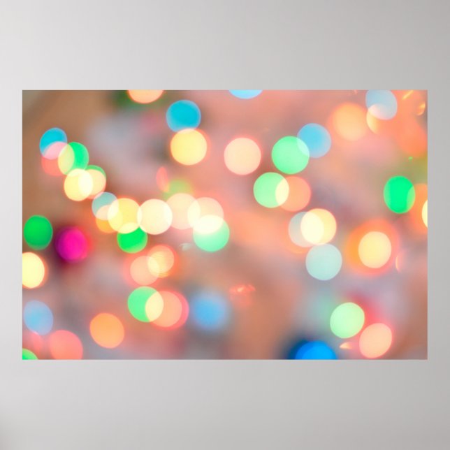 Bokeh brightness light blaze poster (Front)