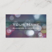 Bokeh Business Card