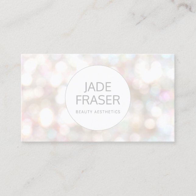 Bokeh Business Card (Front)
