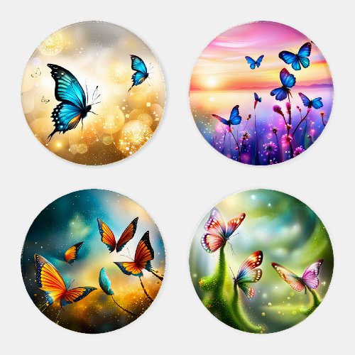 Bokeh Butterflies Coaster Set