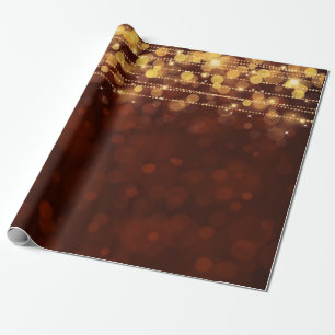 "BOKEH CHRISTMAS LIGHTS" WRAPPING PAPER