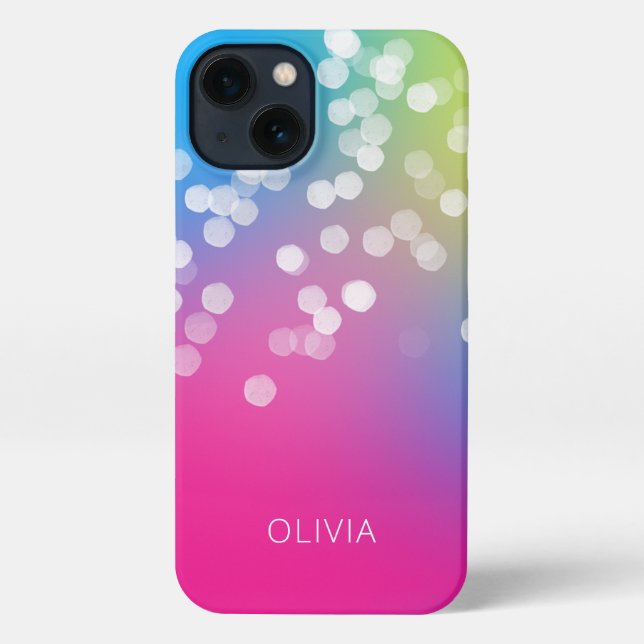 Bokeh Colorful Gradient iPhone Case (Back)