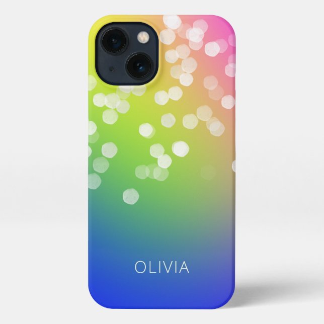 Bokeh Colorful Gradient iPhone Case (Back)