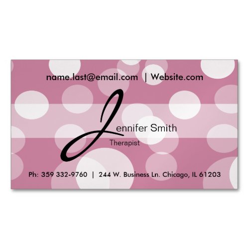 Bokeh  DIY Background Color  Personalize Business Card Magnet