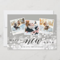 Bokeh Flare | New Year Photo Collage Card