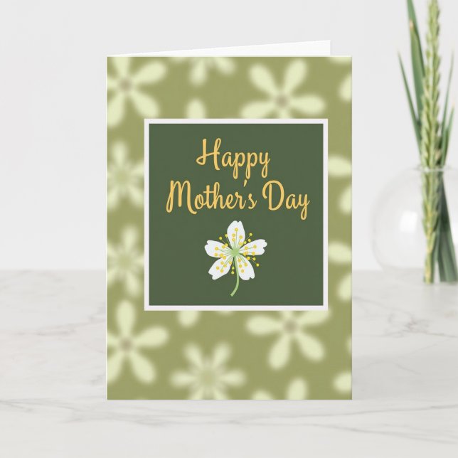 Bokeh Floral Mothers Day Card (Front)