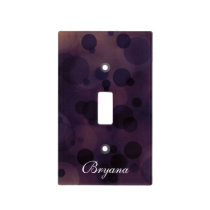 Bokeh Glam Lights Purple Room Light Switch Cover