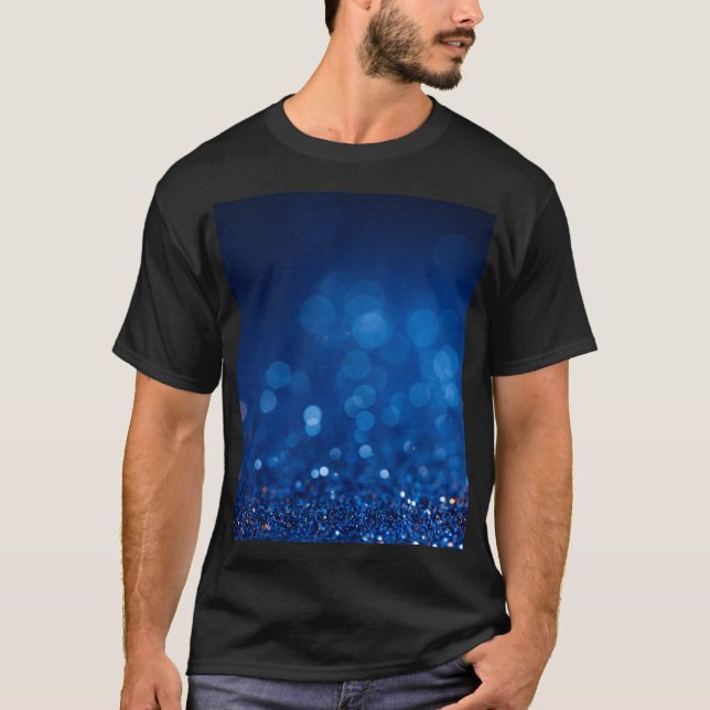 Bokeh Glitters: Sparkling Circles Background. T-Shirt (Front)
