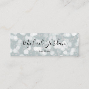Bokeh Graduation Name Card