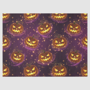 Bokeh Halloween Glowing Jack-O’ Lantern (2) Tissue Paper