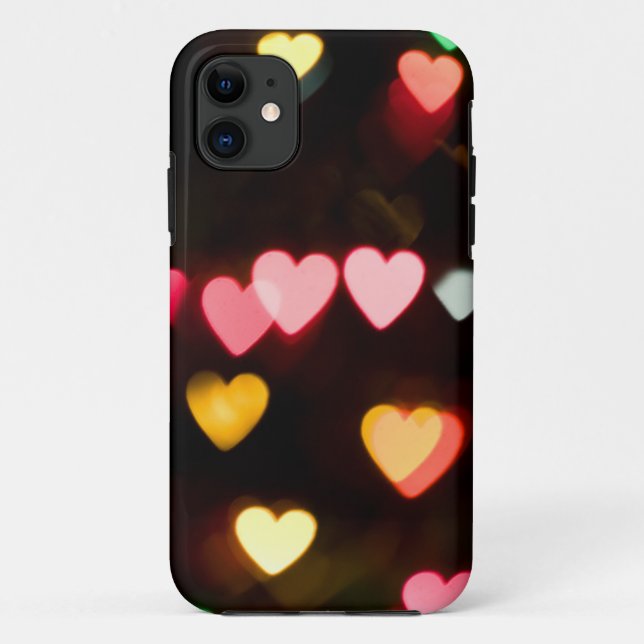 Bokeh Hearts Case-Mate iPhone Case (Back)