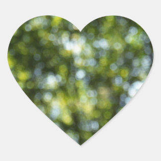 Bokeh in Spring Heart Sticker