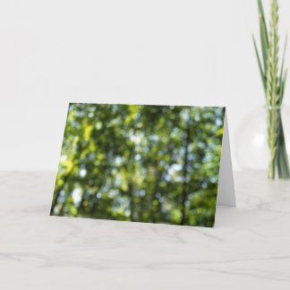 Bokeh in Spring Thank You Card
