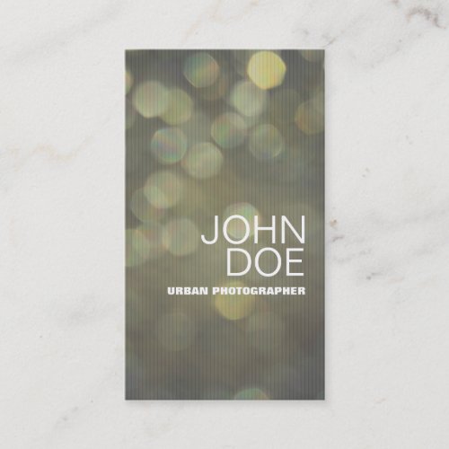 Bokeh Lights Business Card Templates