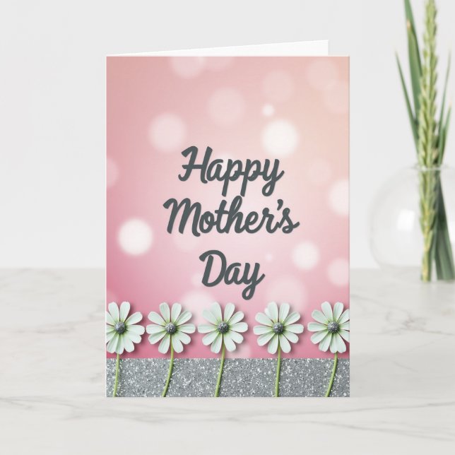 Bokeh Lights Mothers Day Card (Front)
