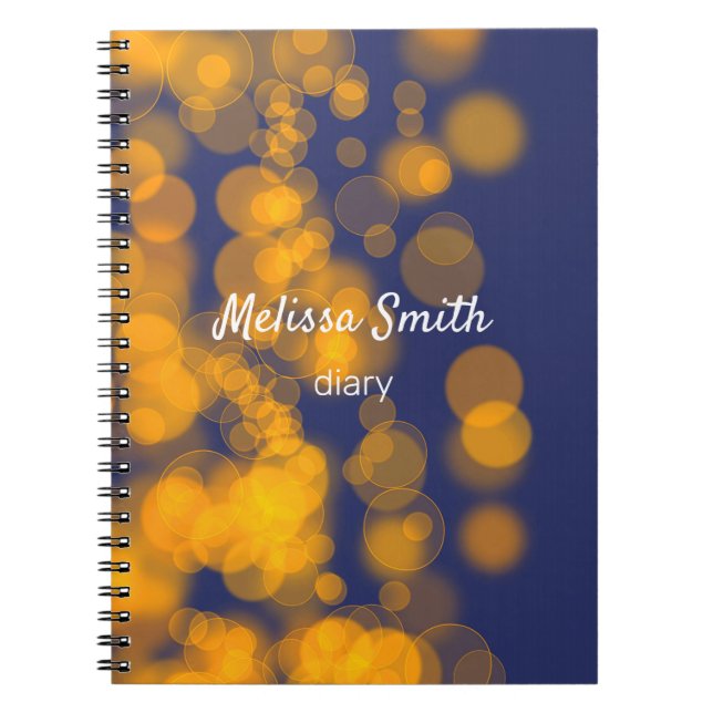Bokeh Night Texture Notebook (Front)