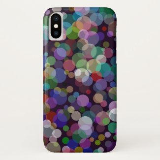 Bokeh pastel circles pattern dotted abstract theme Case-Mate iPhone case