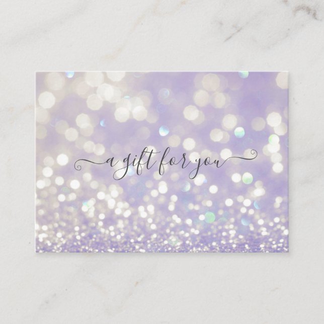 bokeh pastel crystal gift certificate (Front)