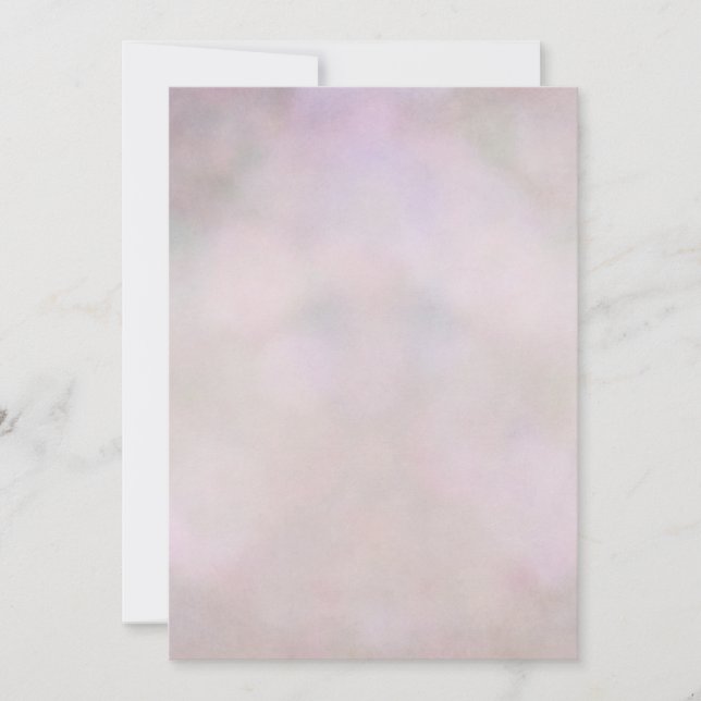 Bokeh Pastel Purple Pink Lavender Abstract Invitation (Front)