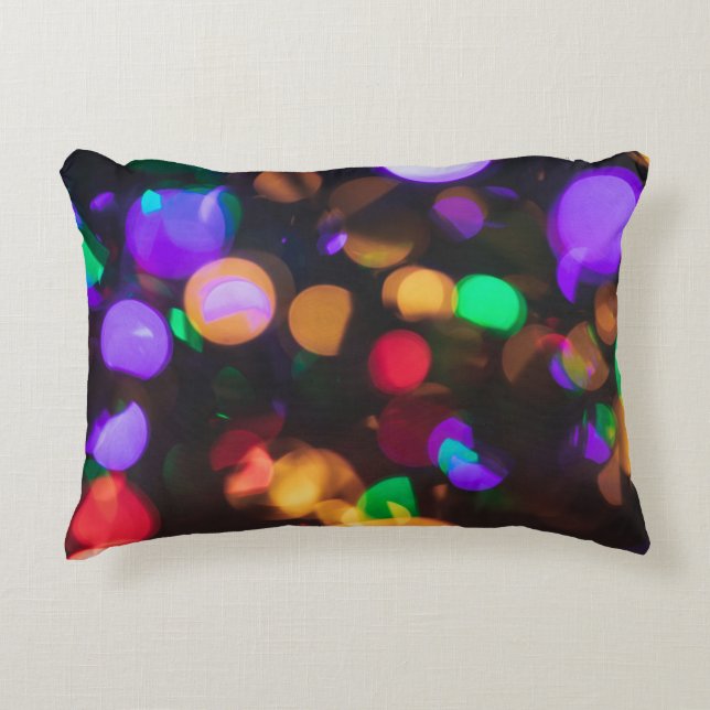 Bokeh photography accent pillow (Front)