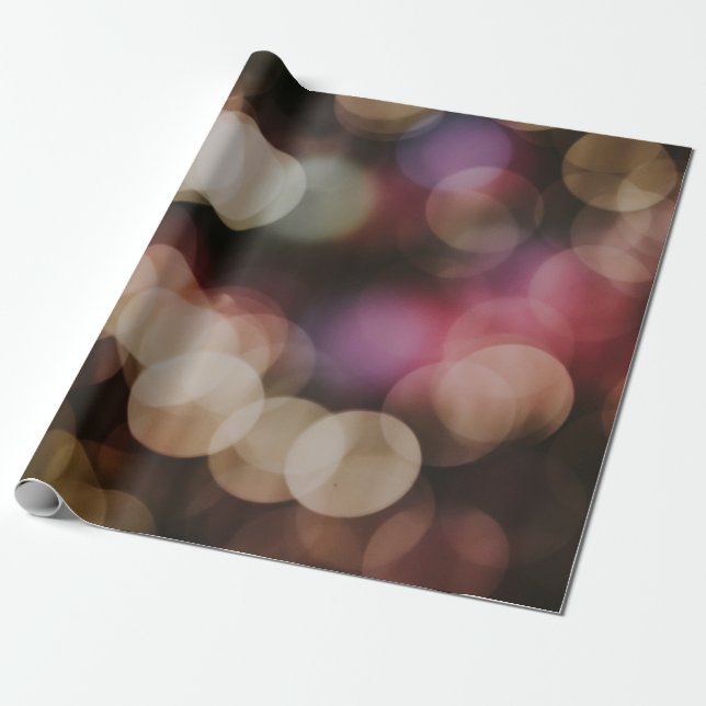 Bokeh photography of lights wrapping paper (Unrolled)