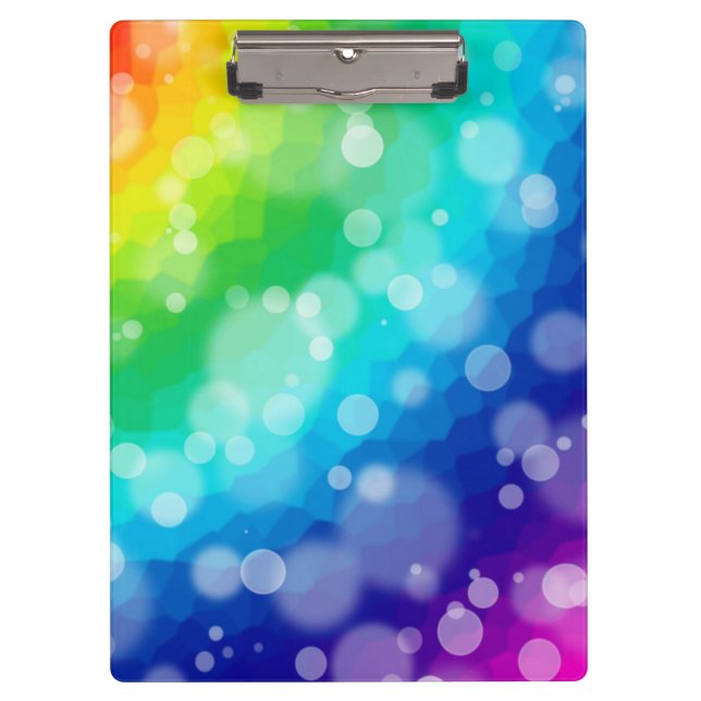 Bokeh Rainbow Clipboard (Front)