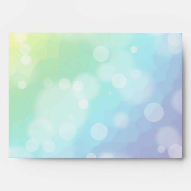 Bokeh Rainbow Pattern Envelope (Front)