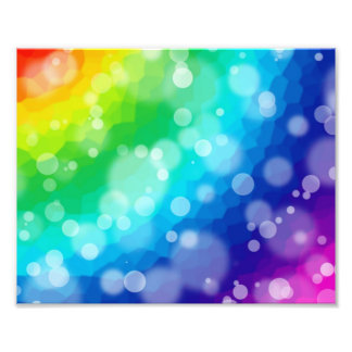 Bokeh Rainbow Pattern Photo Print