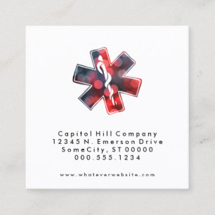 bokeh star of life heart appointment reminder card