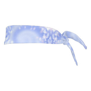bokeh style blue texture. tie headband