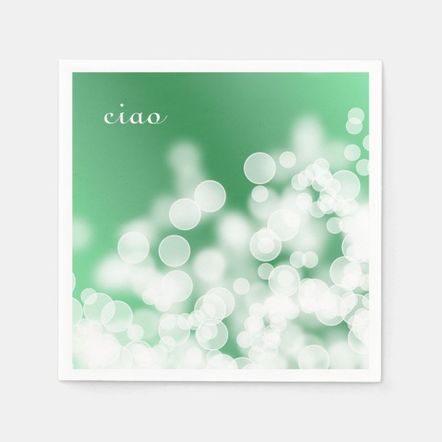 bokeh style texture. text. napkins (Front)