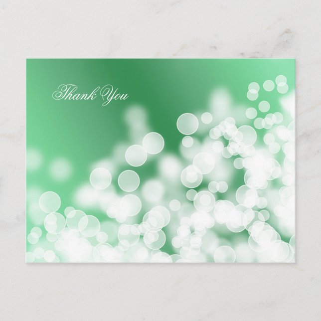 bokeh style texture. Thank You. Postcard (Front)