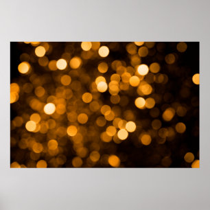 Bokeh texture lights bright color poster