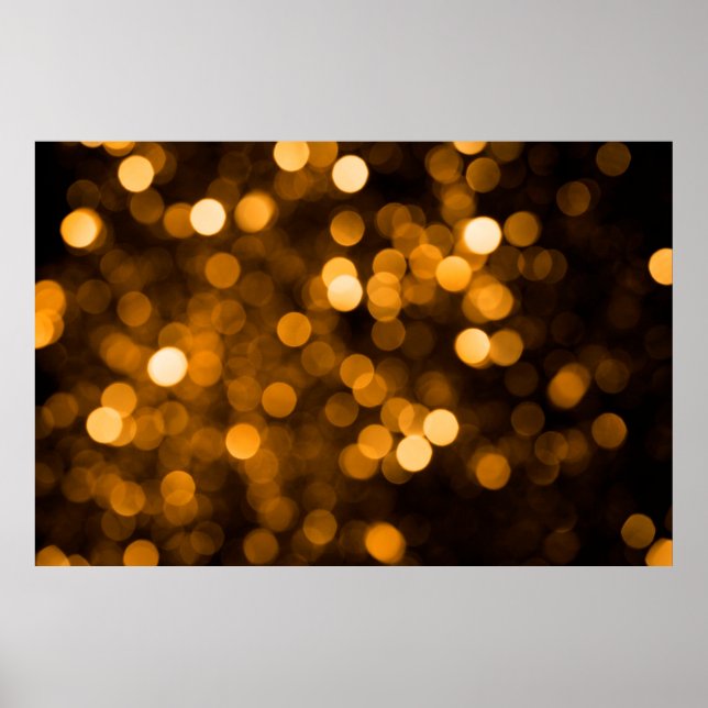 Bokeh texture lights bright color poster (Front)