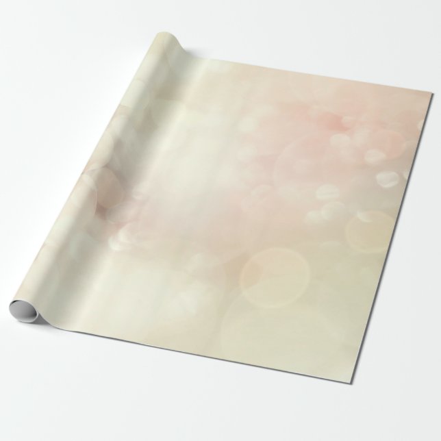 Bokeh white background texture wrapping paper (Unrolled)