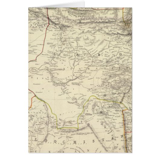 Bokhara, Cabool, Beloochistan &c Cards (Front)