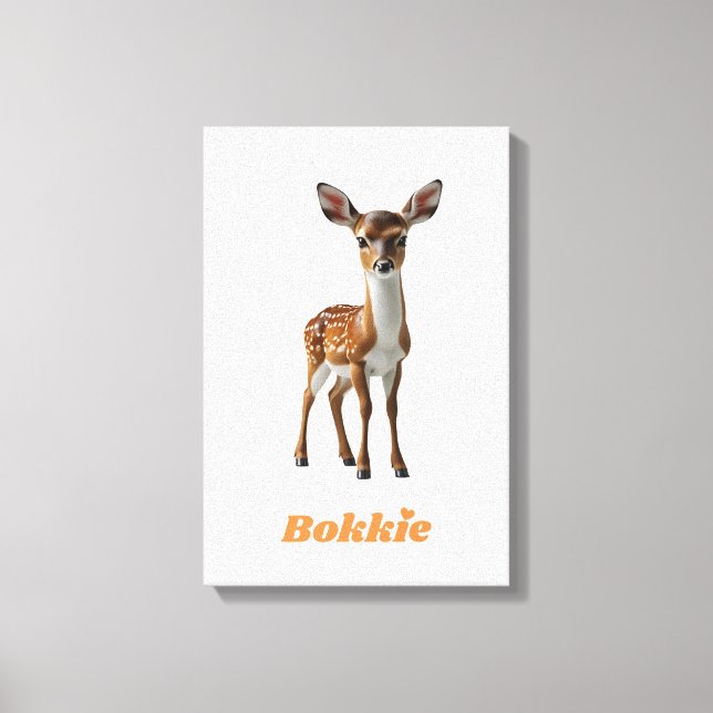 BOKKIE Afrikaans Saffa Expat Afrikaanse Humor Canvas Print (Front)