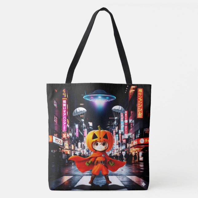 Bokuchander UFO Tote bag (L)（ボクチャンダー UFOｄトートバッグ（L) (Front)