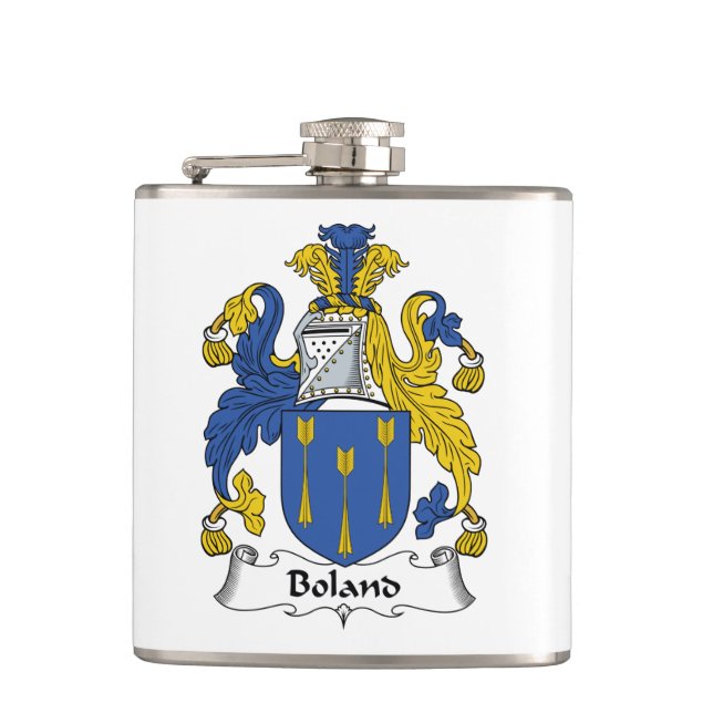 Boland Family Crest Flask (Front)