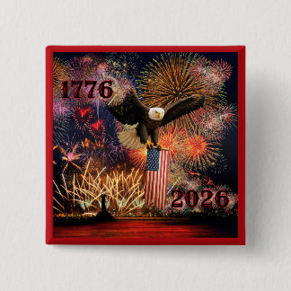 Bold 1776 - 2026 America's 250th Anniversary Button