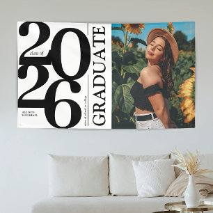 Bold 2026 Graduate Photo Graduation Banner