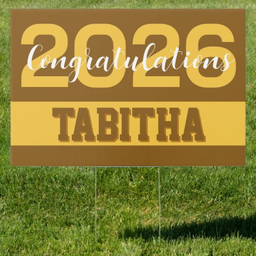 Bold 2026 Graduation Celebration Sign
