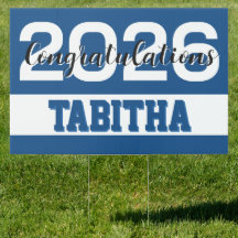 Bold 2026 Graduation Celebration Sign