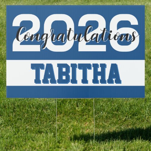 Bold 2026 Graduation Celebration Sign