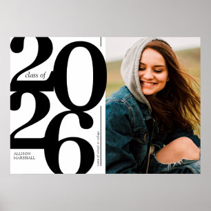 Bold 2026 Photo Graduation Party Poster