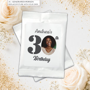 Bold 30th Birthday Party Photo Favor Margarita Drink Mix